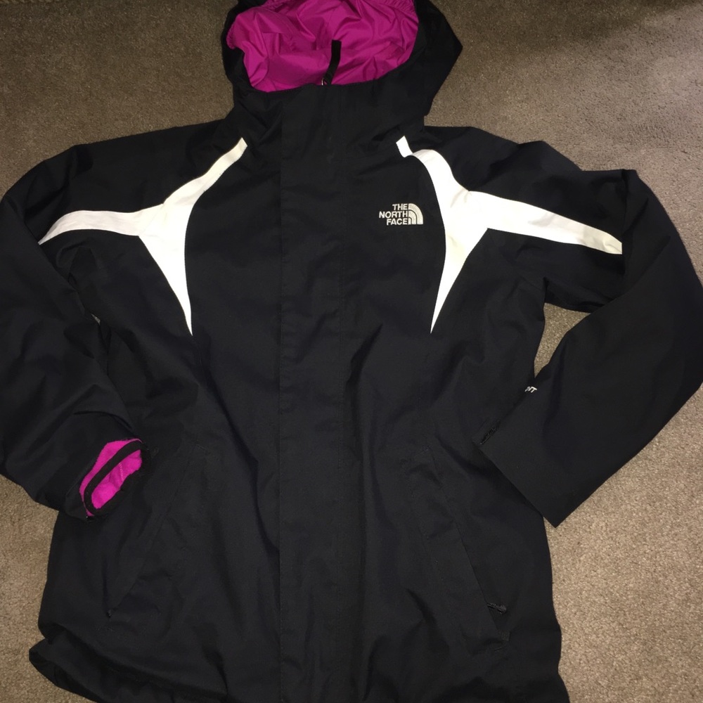 Girls North Face Medium 10/12 double layer jacket